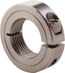 Climax Metal Products - 7/16-20 Thread, Stainless Steel, One Piece Threaded Shaft Collar - 15/16" Outside Diam, 11/32" Wide - Americas Industrial Supply