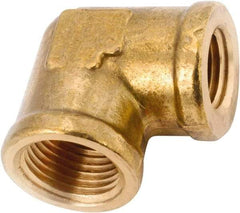 ANDERSON METALS - Class NSF, 3/8 x 1/4" Internal Pipe, Lead Free Brass Reducing Elbow - NPT - Americas Industrial Supply
