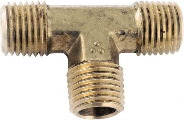 ANDERSON METALS - Class NSF, 1/4" Internal Pipe, Lead Free Brass Union Tee - NPT - Americas Industrial Supply