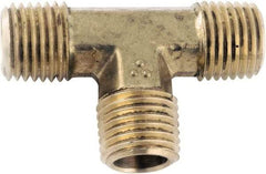 ANDERSON METALS - Class NSF, 1/8" Internal Pipe, Lead Free Brass Union Tee - NPT - Americas Industrial Supply