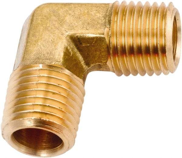 ANDERSON METALS - Class NSF, 1/4" Internal Pipe, Lead Free Brass 90° Elbow - NPT - Americas Industrial Supply