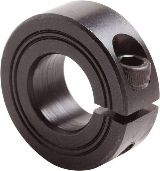 Climax Metal Products - 32mm Bore, Steel, One Piece Clamp Collar - 2-1/8" Outside Diam - Americas Industrial Supply