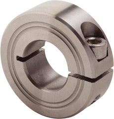 Climax Metal Products - 5mm Bore, Stainless Steel, One Piece Clamp Collar - 11/16" Outside Diam - Americas Industrial Supply