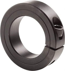 Climax Metal Products - 3-7/16" Bore, Steel, One Piece Clamp Collar - 4-3/4" Outside Diam, 7/8" Wide - Americas Industrial Supply