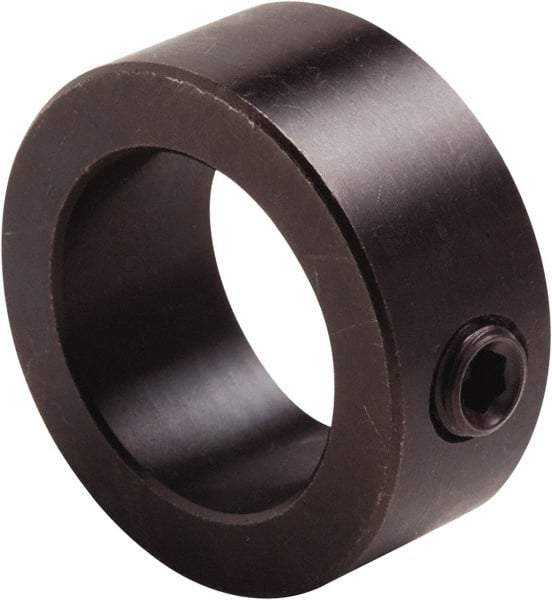 Climax Metal Products - 3/32" Bore, Steel, Set Screw Shaft Collar - 3/8" Outside Diam, 3/16" Wide - Americas Industrial Supply