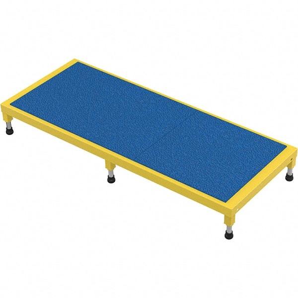 Vestil - 5" High x 24" Wide x 60" Deep, Yellow Step Stand - Steel, 500 Lb Capacity - Americas Industrial Supply