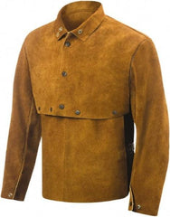 Steiner - Size XL, 19" Long, Cape Sleeves & Bib - Leather, Brown - Americas Industrial Supply