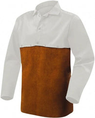 Steiner - Size 22 x 19, 19" Long, Detachable Bib - Leather, Brown - Americas Industrial Supply