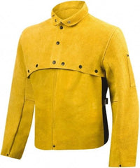 Steiner - Size 5XL, 14" Long, Cape Sleeves & Bib - Leather, Bourbon - Americas Industrial Supply