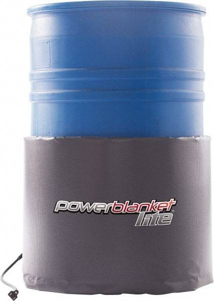 Powerblanket - 18-1/2" Wide, 30 Gallon Wrap-Around Drum Heater - 120 Volt, 2.33 Amps, 0°F to 145°F Thermostat Rating - Americas Industrial Supply