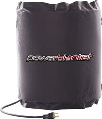 Powerblanket - 12" Wide, 5 Gallon Wrap-Around Drum Heater - 120 Volt, 60 Watts to 120 Watts, 0.5 Amps, 0°F to 100°F Thermostat Rating - Americas Industrial Supply