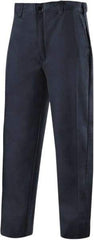 Steiner - Cotton Flame Resistant/Retardant Pants - Zipper Closure, 4 Pockets, 46" Waist, 34" Inseam, Navy, ASTM D6413-10 - Americas Industrial Supply