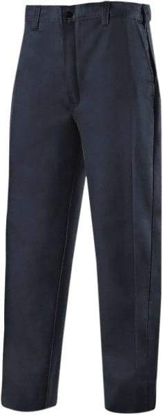 Steiner - Cotton Flame Resistant/Retardant Pants - Zipper Closure, 4 Pockets, 38" Waist, 34" Inseam, Navy, ASTM D6413-10 - Americas Industrial Supply