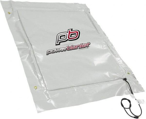 Powerblanket - 48" Long x 36" Wide, Flat, PVC, Standard Heat Blanket - 120 Volts, Flat Back - Americas Industrial Supply