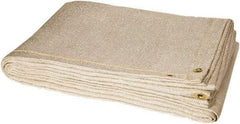 Steiner - 8' High x 6' Wide x 0.05" Thick Fiberglass Welding Blanket - Tan, Grommet - Americas Industrial Supply