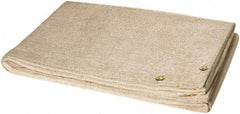 Steiner - 6' High x 10' Wide x 0.035" Thick Fiberglass Welding Blanket - Tan, Grommet - Americas Industrial Supply