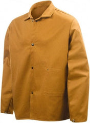 Steiner - Size S Flame Resistant/Retardant Jacket - Brown, Cotton, Snaps Closure - Americas Industrial Supply