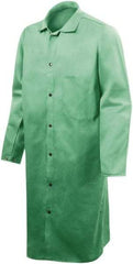 Steiner - Size 2XL Flame Resistant/Retardant Coat - Green, Cotton, Snaps Closure - Americas Industrial Supply