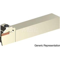 Indexable Cutoff Toolholder: 10 mm Max Depth of Cut, 20 mm Max Workpiece Dia, Right Hand 20 mm Shank Height, 20 mm Shank Width, Uses GCMN Inserts, Series GND