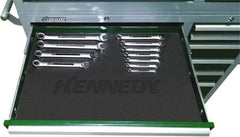 Kennedy - Tool Box PVC Coated Polyester Drawer Liner - 34" Wide x 20" Deep x 1/16" High, For Kennedy Models 3407MP, 348X - Americas Industrial Supply