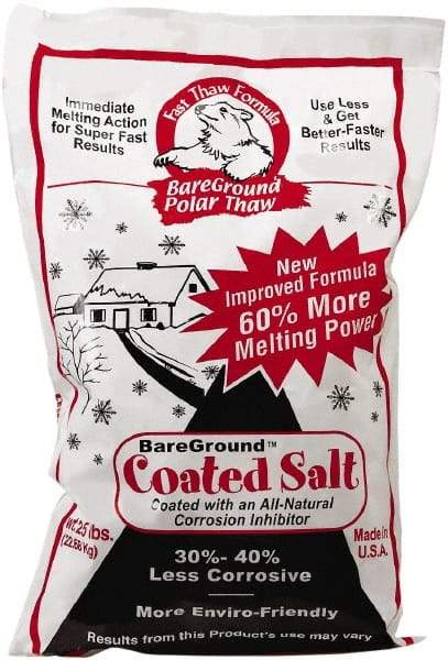 Bare Ground Solutions - 25 Lb Bag Granules - Effective to -20°F - Americas Industrial Supply