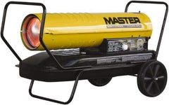 Master - 215,000 BTU Rating, Multi-Fuel Forced Air Heater - 5,375 Sq Ft Max Heating Area, 13 Gal Capacity, Fuel with Kerosene, Diesel & Fuel Oil - Americas Industrial Supply