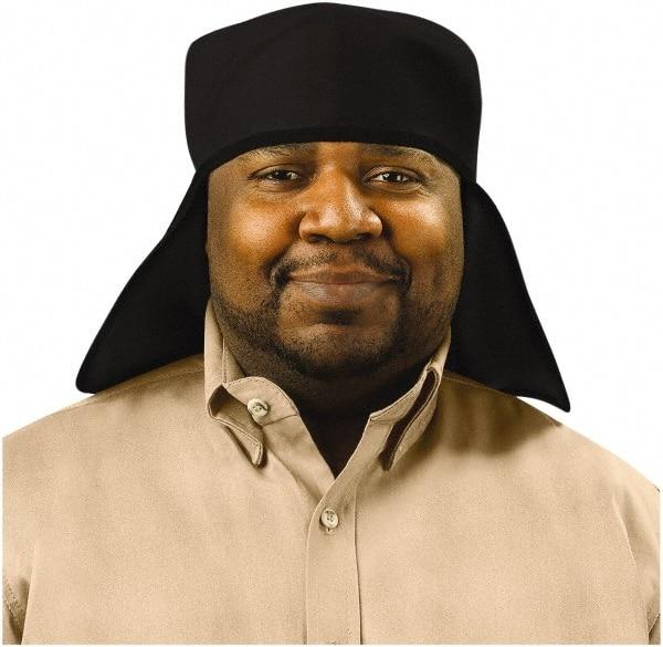 Steiner - Size Universal, Flame Resistant & Welding Neck Protection Cap - Black Solid Pattern, Carbonized Fiber - Americas Industrial Supply