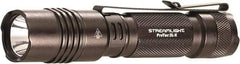 Streamlight - White LED Bulb, 500 Lumens, Industrial/Tactical Flashlight - Black Aluminum Body, 2 CR123A Lithium Batteries Included - Americas Industrial Supply