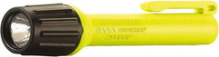 Streamlight - White LED Bulb, 60 Lumens, Industrial/Tactical Flashlight - Yellow Plastic Body, 2 AAA Alkaline Batteries Included - Americas Industrial Supply