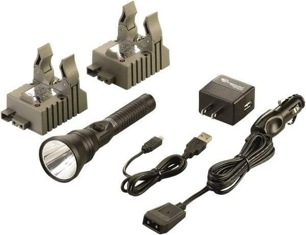 Streamlight - White LED Bulb, 700 Lumens, Industrial/Tactical Flashlight - Black Aluminum Body, 1 3.75V Lithium-Ion Battery Included - Americas Industrial Supply
