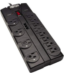 Tripp-Lite - 12 Outlets, 120 VAC15 Amps, 8' Cord, Power Outlet Strip - Floor, Keyhole Mount, 5-15 NEMA Configuration, 10.3" Strip - Americas Industrial Supply