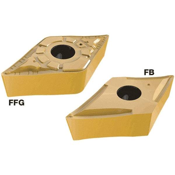 Iscar - DNMG431 FFC Grade IC520N Carbide Turning Insert - TiCN/TiN Finish, 55° Diamond, 12.7mm Inscr Circle, 4.76mm Thick, 0.4mm Corner Radius - Americas Industrial Supply