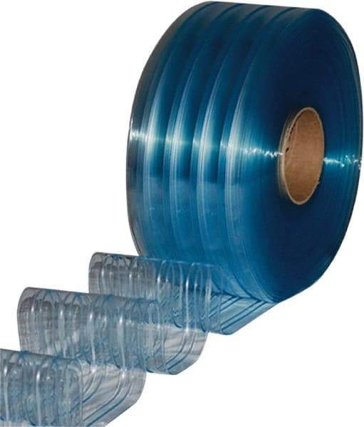 Clearway Door - Clear Ribbed QuickStrip Roll Dock Curtain Strips - 8" Wide x 150' Long x 0.072" Thick - Americas Industrial Supply