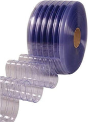 Clearway Door - Clear Ribbed Bulk Strip Roll Dock Curtain Strips - 12" Wide x 150' Long x 0.11" Thick - Americas Industrial Supply