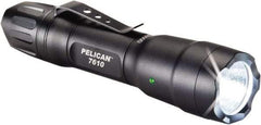 Pelican Products, Inc. - White LED Bulb, 1,018 Lumens, Industrial/Tactical Flashlight - Black Aluminum Body, 1 AA Alkaline Battery Included - Americas Industrial Supply
