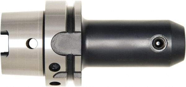 Bilz - HSK100A 1/8" Shank Diam Taper Shank 1/8" Hole End Mill Holder/Adapter - 0.689" Nose Diam, 6.3" Projection, Through-Spindle, Through-Bore & DIN Flange Coolant - Exact Industrial Supply