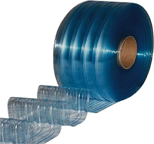 Clearway Door - Clear Ribbed QuickStrip Roll Dock Curtain Strips - 12" Wide x 150' Long x 0.11" Thick - Americas Industrial Supply