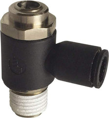 Legris - Speed & Flow Control Valves   Valve Type: Compact Meter Out Flow Control    Male Thread Size: 1/8 - Americas Industrial Supply