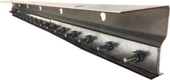 Clearway Door - 3' Long Galvanized Steel Dock Strip Door Mounting Hardware - Use with PVC Strips - Americas Industrial Supply