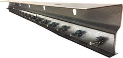 Clearway Door - 4' Long Galvanized Steel Dock Strip Door Mounting Hardware - Use with PVC Strips - Americas Industrial Supply