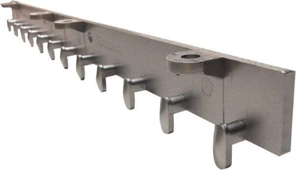 Clearway Door - 2' Long Aluminum Dock Strip Door Boltless Mounting Hardware - Use with PVC Strips - Americas Industrial Supply