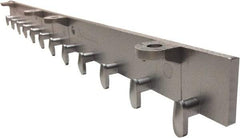 Clearway Door - 2' Long Aluminum Dock Strip Door Boltless Mounting Hardware - Use with PVC Strips - Americas Industrial Supply