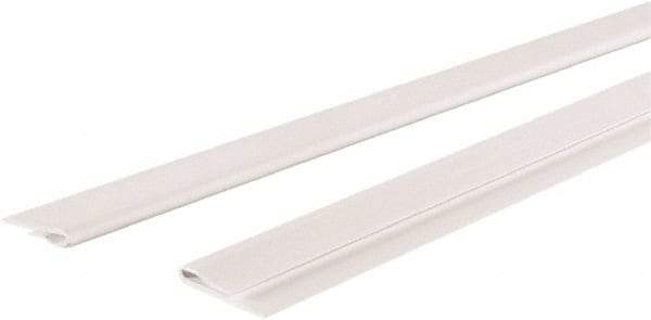 GridMAX - 4' Long x 1" Wide x 0.165" Thick, Vinyl Ceiling Grid Wall Molding Cover - ASTM E-84 Specification, White - Americas Industrial Supply