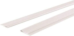 GridMAX - 4' Long x 1" Wide x 0.165" Thick, Vinyl Ceiling Grid Wall Molding Cover - ASTM E-84 Specification, White - Americas Industrial Supply