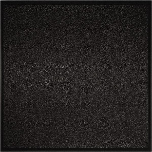 Genesis - 23-3/4" Long x 23-3/4" Wide x 0.11" Thick, Vinyl Ceiling Tile - ASTM E-84 Specification, Black - Americas Industrial Supply