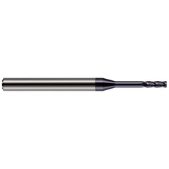 Harvey Tool - Corner Radius & Corner Chamfer End Mills; Mill Diameter (mm): 1.20 ; Mill Diameter (Inch): 3/64 ; Mill Diameter (Decimal Inch): 0.0470 ; End Type: Corner Radius ; Corner Radius (Decimal Inch): 0.0050 ; Number of Flutes: 4 - Exact Industrial Supply