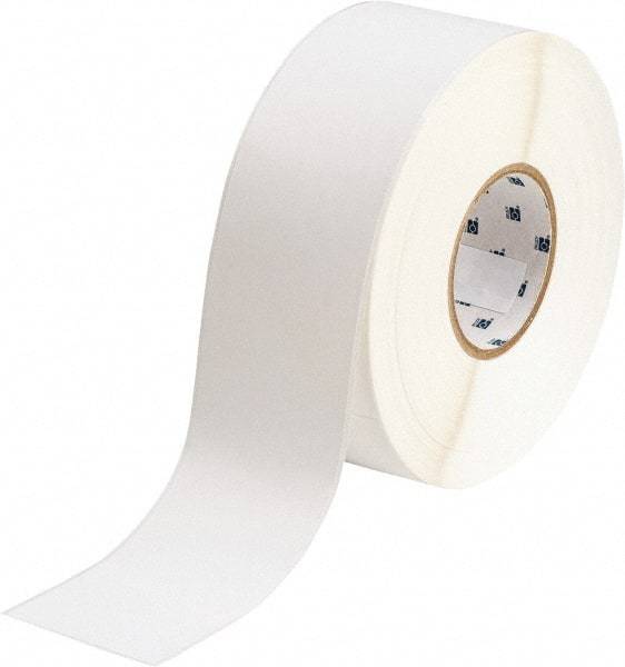 Brady - 2-1/4" Wide x 1,200" Long, White Vinyl Tape - For BradyJet J5000 - Americas Industrial Supply