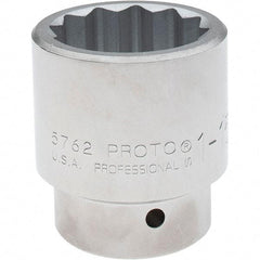 Proto - 1-15/16", 1" Drive, Standard Hand Socket - 12 Points, 3-5/16" OAL, Steel, Full Polish Finish - Americas Industrial Supply