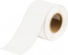 Brady - 4" Wide x 1,200" Long, White Vinyl Tape - For BradyJet J5000 - Americas Industrial Supply