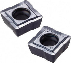 OSG - XCMT094008 DN Grade CK110 Carbide Indexable Drill Insert - Uncoated, Square, 25/64" Inscribed Circle - Americas Industrial Supply
